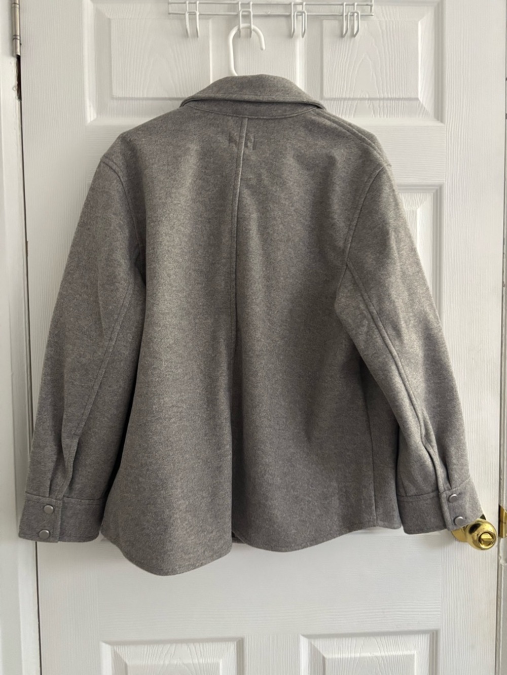 H&M Grey Wool-Blend Button Front Jacket - Picture 2 of 2